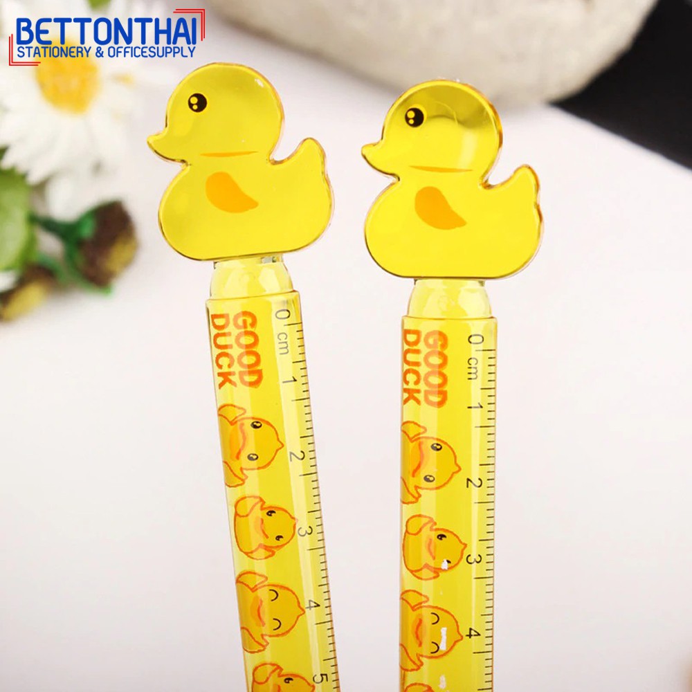 AA 1184 Duck Ruler ไม้บรรทัดลายเป็ด ยาว 12cm (แพ็ค 1 ชิ้น) รุ่น TY-1601 ...