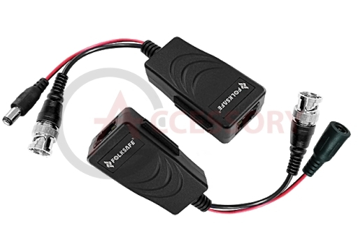 Folksafe Single Channel HD Passive Video & Power Balun Model: FS-HD4301VP