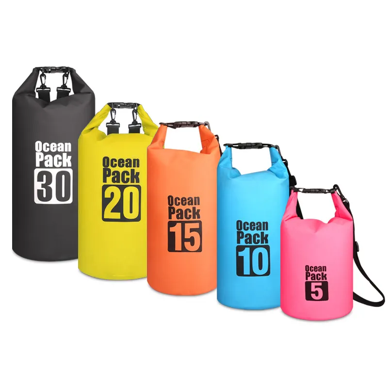 ภาพสินค้ามีให้เลือก 6 สี กระเป๋ากันน้ำ ถุงกันน้ำ ถุงทะเล Waterproof Bag Ocean Pack ความจุ 5 ลิตร/10 ลิตร/15 ลิตร/20 ลิตร จากร้าน simplelive บน Lazada ภาพที่ 3