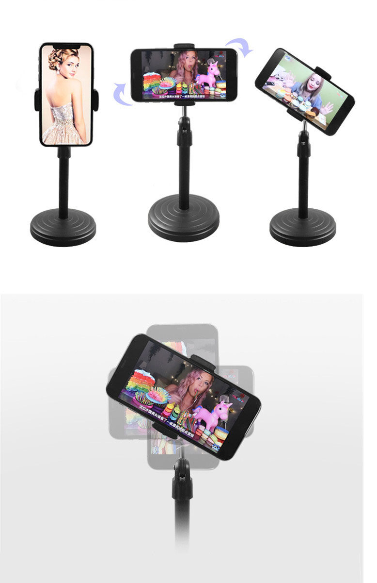 ที่วางโทรศัพท  โทรศัพท์ตั้งโต๊ะที่จับสำหรับ iPhone Samsung Xiaomi ขาตั้งแท็บเล็ตสำหรับโทรศัพท์มือถือ ขาตั้งโต๊ะ