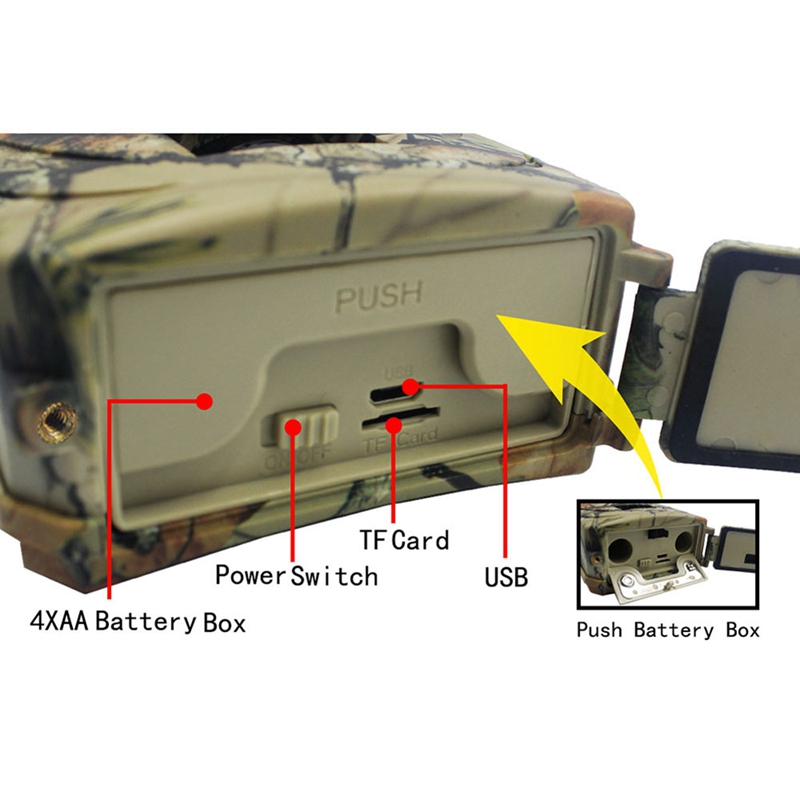 PR100 PRO Hunting Camera IP54 Waterproof Trail Camera 1080P 16MP Video