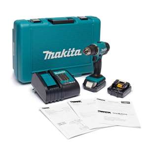 Makita สว่านไขควงไร้สาย 18V*1.5A รุ่น DDF453SYE+D-54106 ชุดดอกสว่านสีดำ 13 ดอก