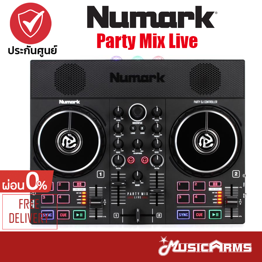 Numark Party Mix Live เครื่องเล่น DJ +รับประกันศูนย์ Music Arms Music