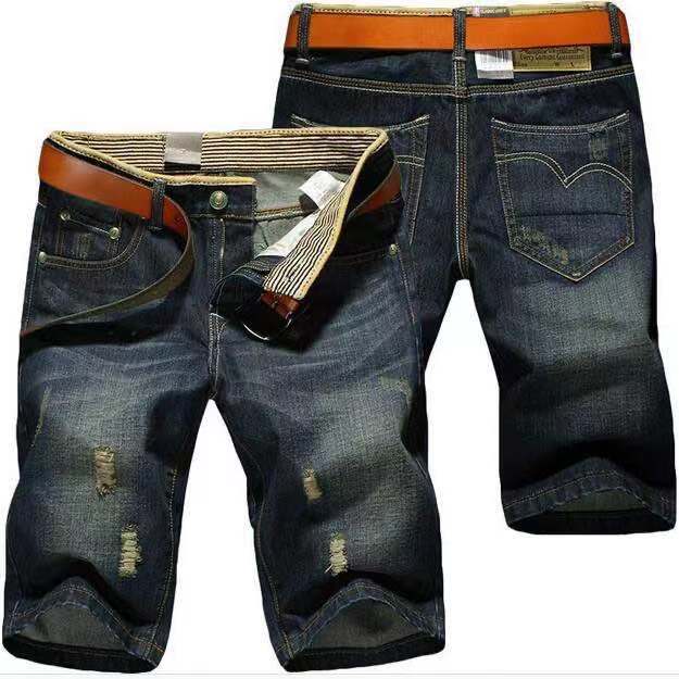 BGBG Men's Fashion Denim Shorts Jeans Pants Fit-slim Trousers Broken Jeans เกงยีนส์ผู้ชาย