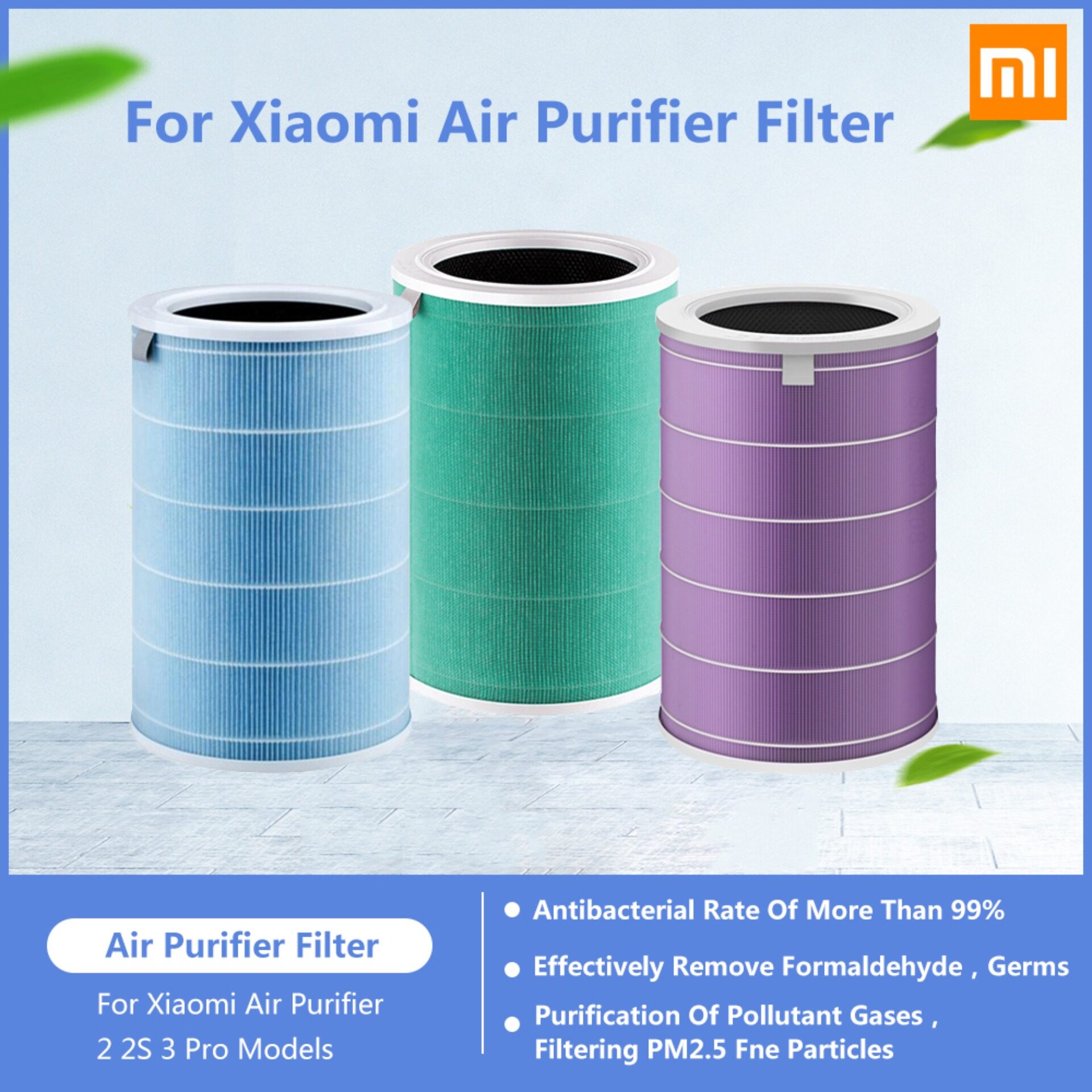 Xiaomi Air Purifier 2 2S 3 Pro Filter Air Cleaner Filter Intelligent Mi Air Purifier Core Removing HCHO Formaldehyde Version