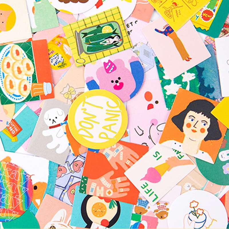Winzige Cute Stickers Cartoon Sticker Sheet 46Pcs korean Kawaii ...