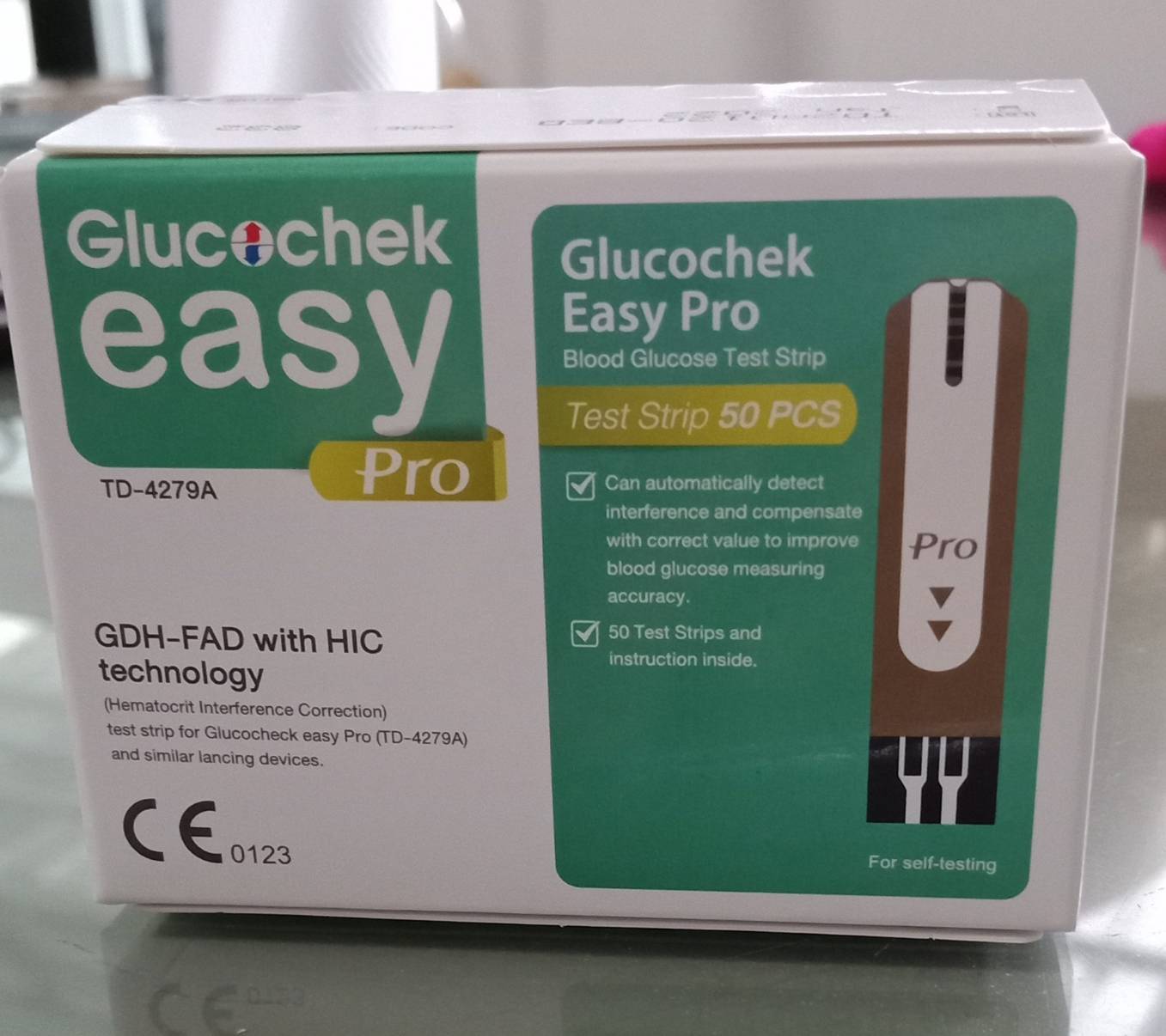 Glucochek Easy Pro กลูโคเช็คอีซี่่โปร แผ่นตรวจน้ำตาลในเลือด 50ชิ้นของแท้ หมดอายุ 2022/8