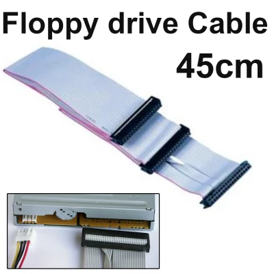 ASUS 34-Pin 34-Way 3.5' FDD Floppy Disk Drive Ribbon Cable 50cm Single Devi