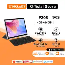 ภาพขนาดย่อของภาพหน้าปกสินค้าTeclast P20S tablet android 12 Wifi 4G LTE แท็บเล็ต จอแสดงผล10.1 นิ้ว RAM 4GB ROM 64GB CPU 8-core MT6762 ความจุสูงสุด 1TB จากร้าน Teclast Official Store บน Lazada