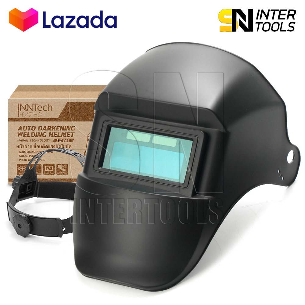 InnTech หน้ากากเชื่อม ปรับแสงอัตโนมัติ หมวกเชื่อม แบบสวม Welding Helmet