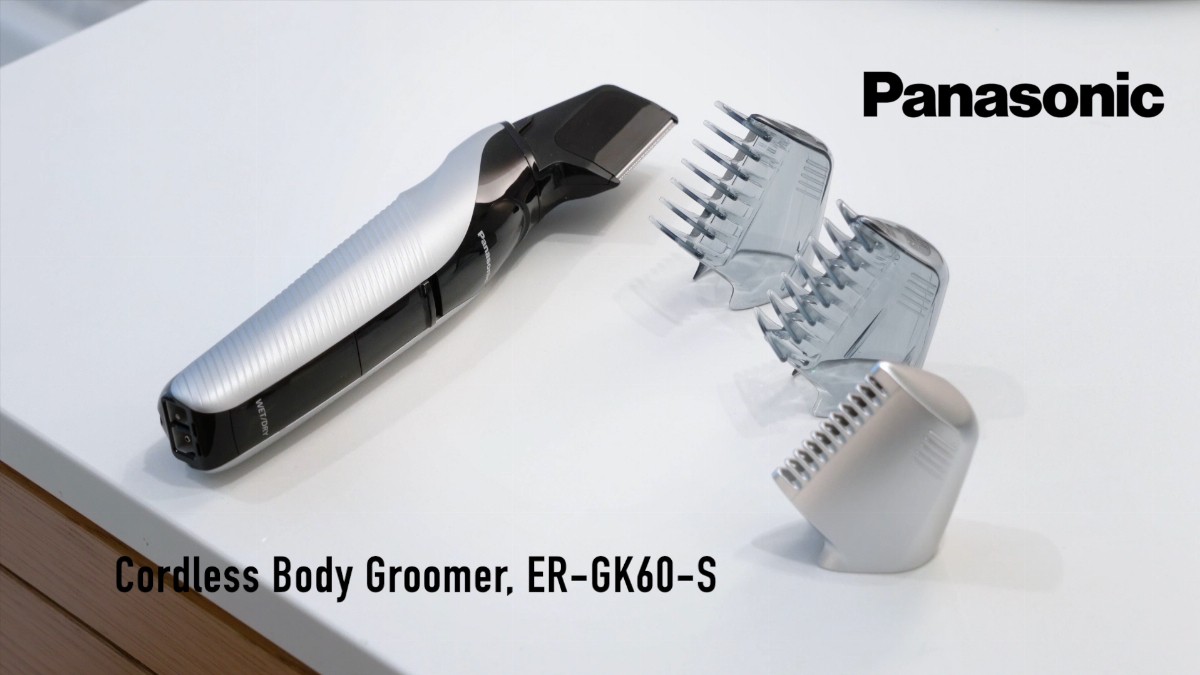 Panasonic Electric Body Groomer & Trimmer for Men ERGK60S, Cordless