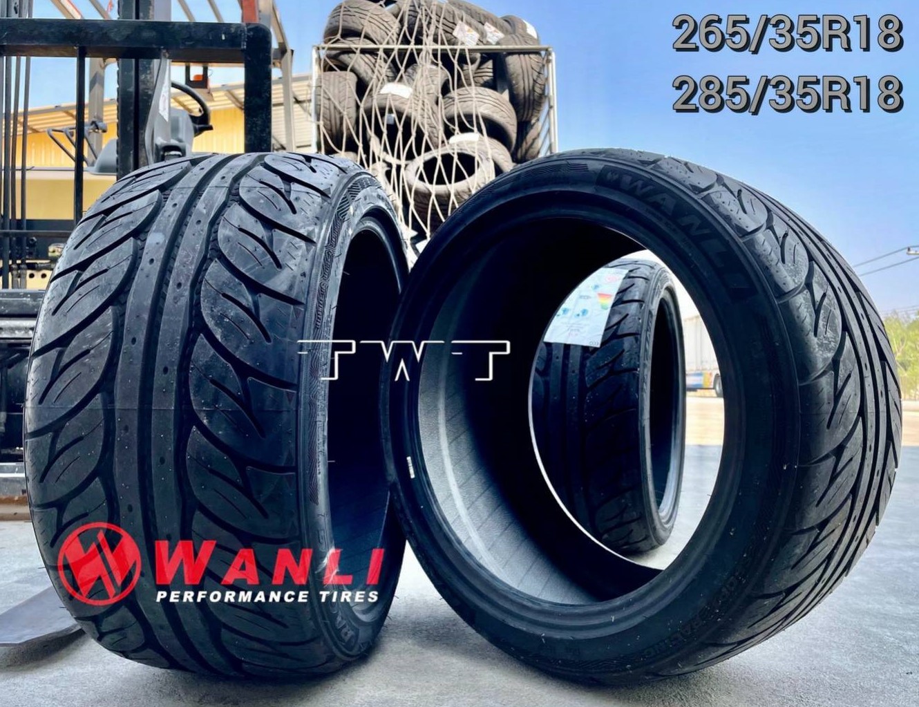 Wanli Sport Racing 265/35 + 285/35 R18 ยางซอฟแท้ ลายสวยซิ่ง ราคาประหยัด 1ชุด4เส้น ยางใหม่ปี2021