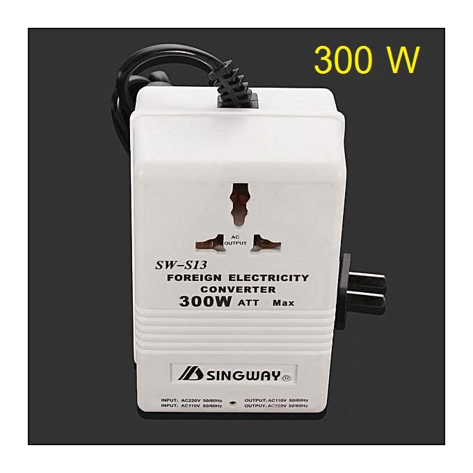 SINGWAY 300w < Input 110/120V to Output 220/240V> Or <220> Voltage Converter Transformer Travel Adapter Switch Step Up/Down Power Suplly Electricity Voltage Change Socket Adaptor