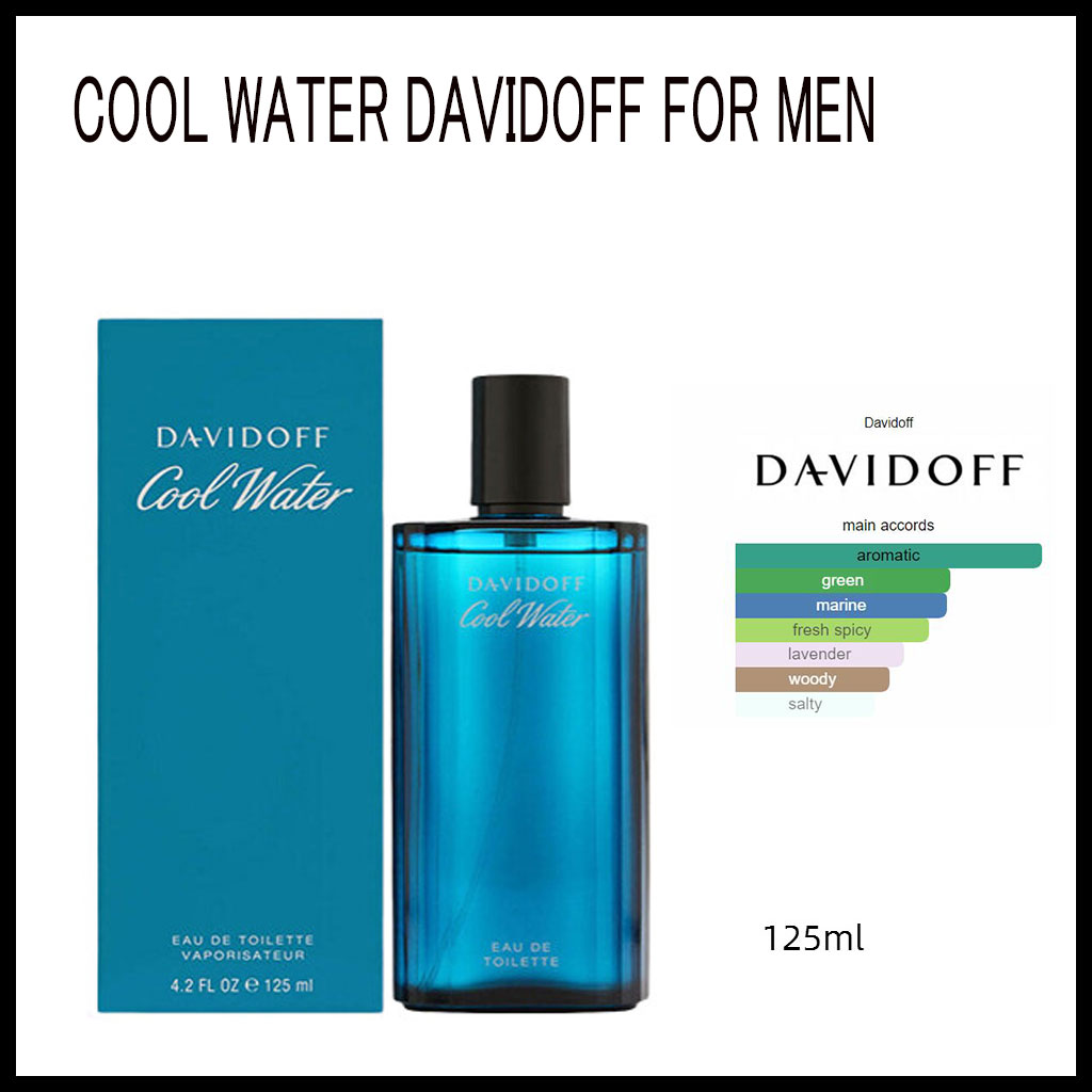 ของแท้ 100 Davidoff Cool Water For Men Eau De Toilette 125ml น้ำหอม ...