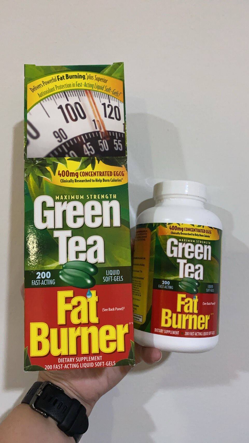 (Exp.10/2021) Green Tea Fat Burner Concentrate Extract 400mg 200 Softgels