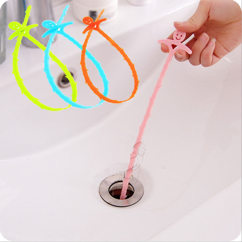 Bendable Sink Cleaning Hook Bathroom Floor Drain Sewer Dredge Device ...
