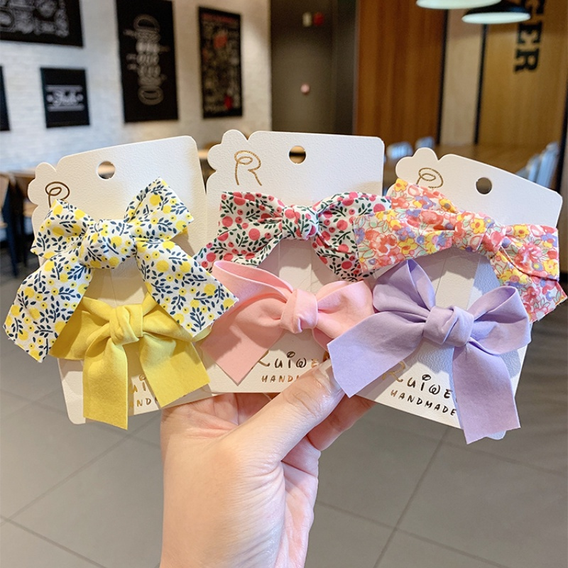 【ZEVER】Bộ kẹp tóc nơ thời trang phong cách Hàn Quốc cho bé