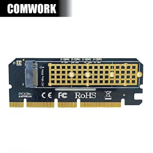 สินค้า การ์ดแปลง PCIe X4 X8 X16 to M.2 NVMe Gen3 3.0 ADAPTER M2 SSD HARDDISK ฮาร์ดดิสก์ M KEY COMWORK