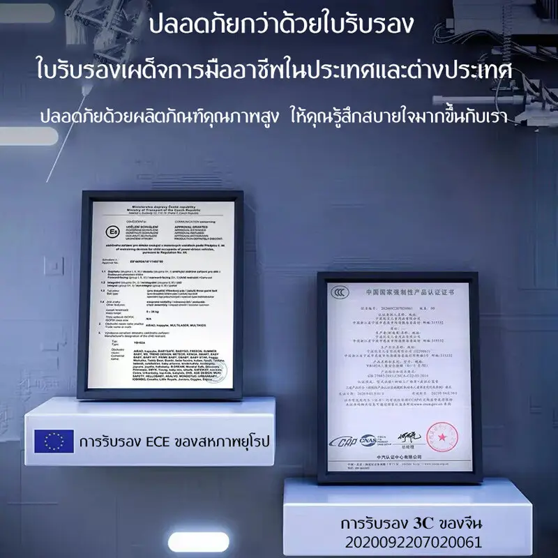 ภาพสินค้าคาร์ซีทเด็ก การรับรองคู่ 3C/ECE เหมาะสำหรับเด็ก 0-12 ปี หมุนอิสระ 360อินเตอร์เฟสisofix+lacth คาร์ซีทแรกเกิด เบาะรองนั่งเด็กแรกเกิด เบาะคาร์ซีท Carseat จากร้าน Siam MBK บน Lazada ภาพที่ 2