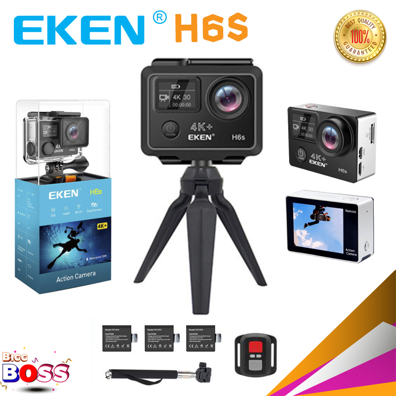 EKEN H6S4K HD WiFi touch screen ACTİON CAMERA with remote กล้องกันน้ำ กล้องแอคชั่นแคมพร้อมรีโมท biggboss