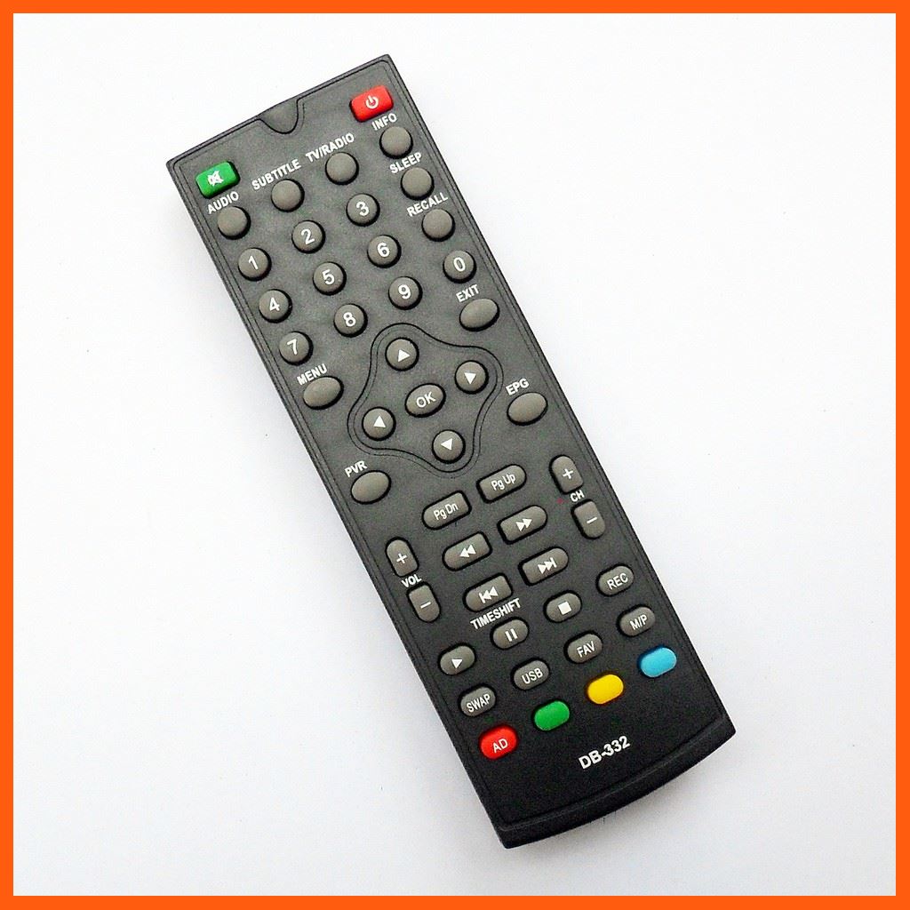#ลดราคา รีโมทใช้กับกล่องดิจิตอลทีวี โซเคน รุ่น DB-332 , Remote for SOKEN DB-332 #คำค้นหาเพิ่มเติม รีโมท อุปกรณ์ทีวี กล่องดิจิตอลทีวี รีโมทใช้กับกล่องไฮบริด พีเอสไอ โอทู เอชดี Remote