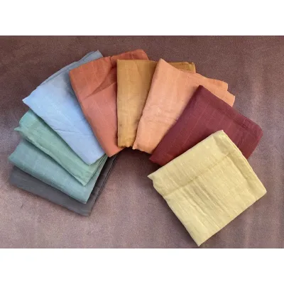 ┅ ผ้าอ้อมมัสลินแบมบู สีพื้น 🌈cute cute ขนาด 60x60cm