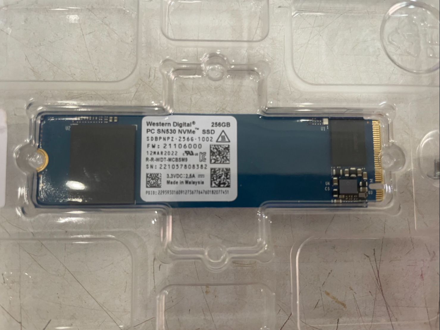 PC SN530 M.2 2280 SSD 256GB NVMe PCIe ยี่ห้อ Western Digital | Lazada.co.th