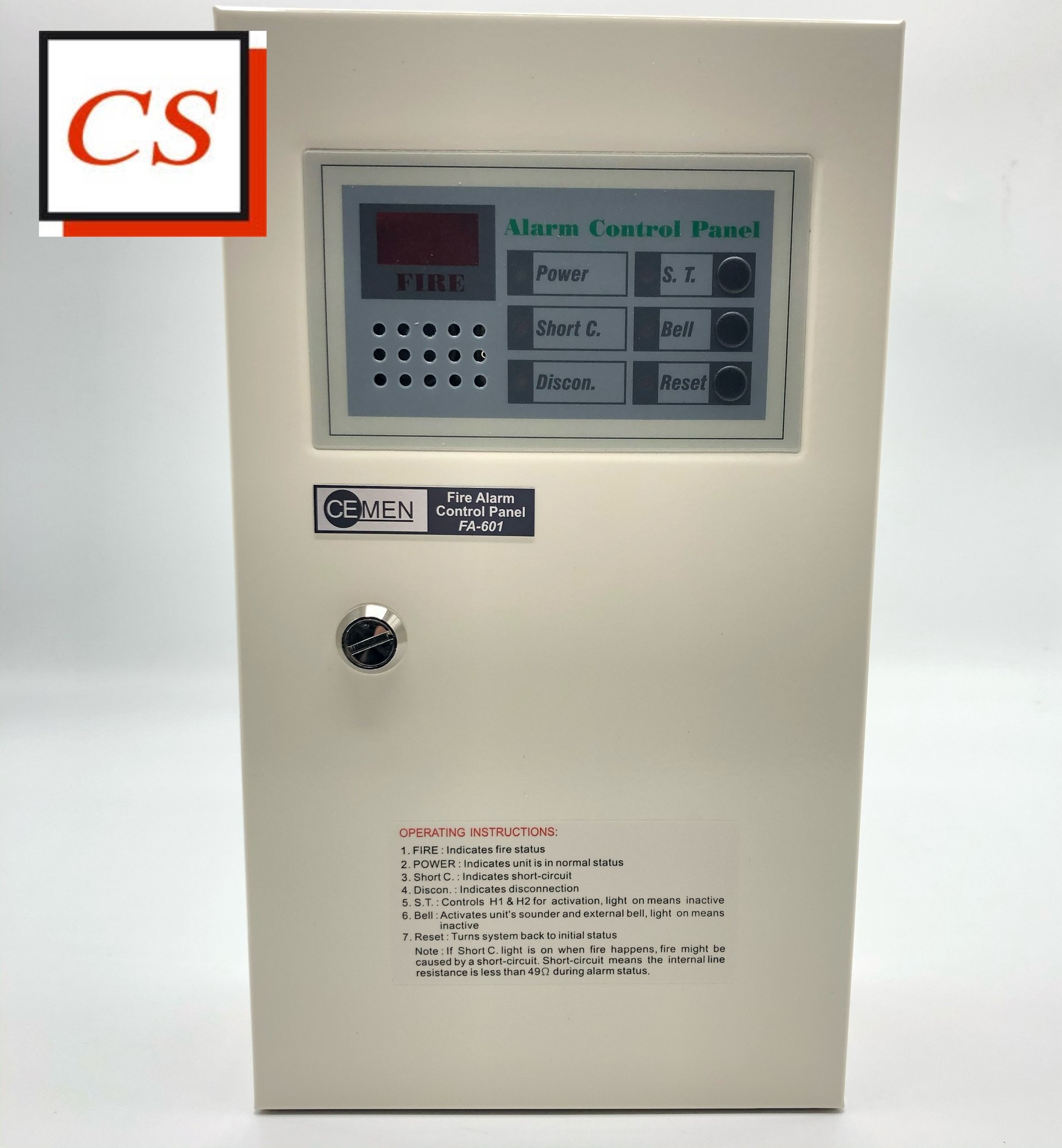 Fire Alarm Control Panel 1 Zone ยี่ห้อ CEMEN Model: FA-601
