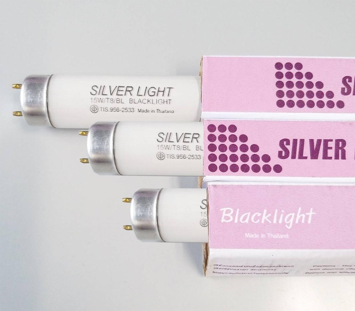 หลอดไฟล่อแมลง หลอด Black Light หลอดแบล็คไลท์ หลอดไฟดักแมลง ยุง (แพ็ค 3)