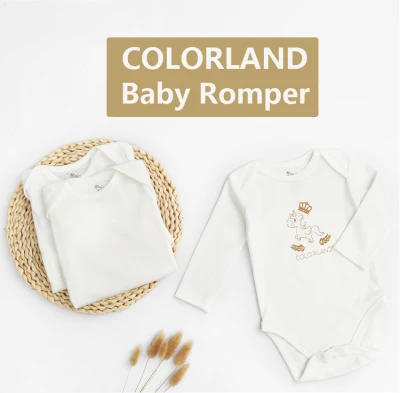 Colorland BST002 (1 Set / 3 pcs) Rompers Bodysuit Onesies Long Sleeve Baby Clothes Newborn 3 pcs Set