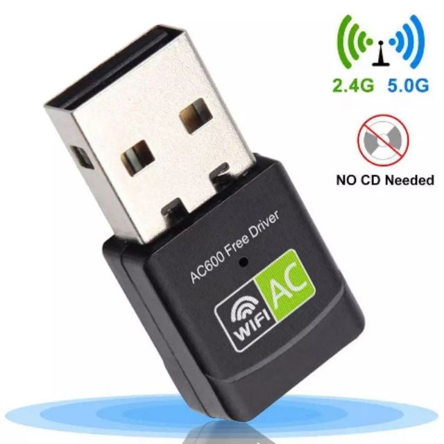 ลดราคา USB WiFi ADAPTER 600Mbps Wi-Fi Adapter 5 GHz เสาอากาศ USB Ethernet PC Wi-Fi LAN WIFI dongle AC WiFi Receiver #สินค้าเพิ่มเติม แดปเตอร์ สายแปลงสายไฟ PCS Gold HDMI Extender