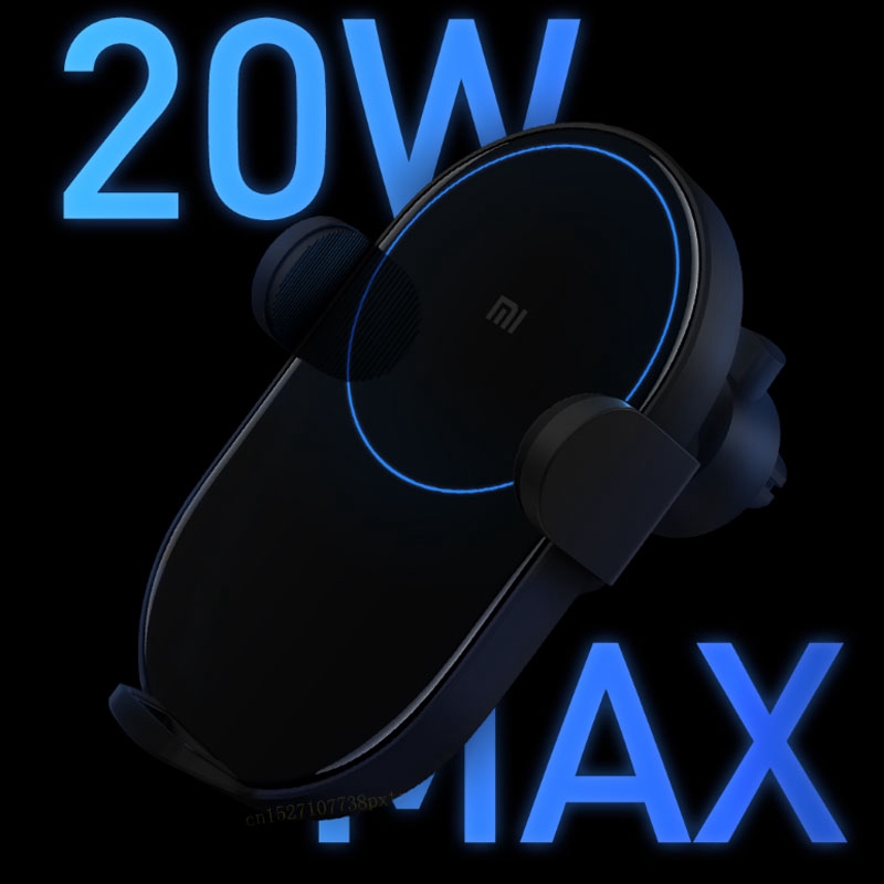 Supporto Auto Ricarica Wireless Xiaomi Mi 20W Max - Con Sensore Infrarosso E Ventola