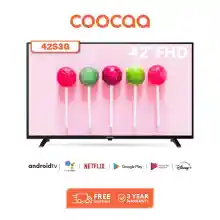 ภาพขนาดย่อของสินค้าCOOCAA 42S3G ทีวี 42 นิ้ว Inch Android TV LED TV Yo Built-In FHD Television Netflix