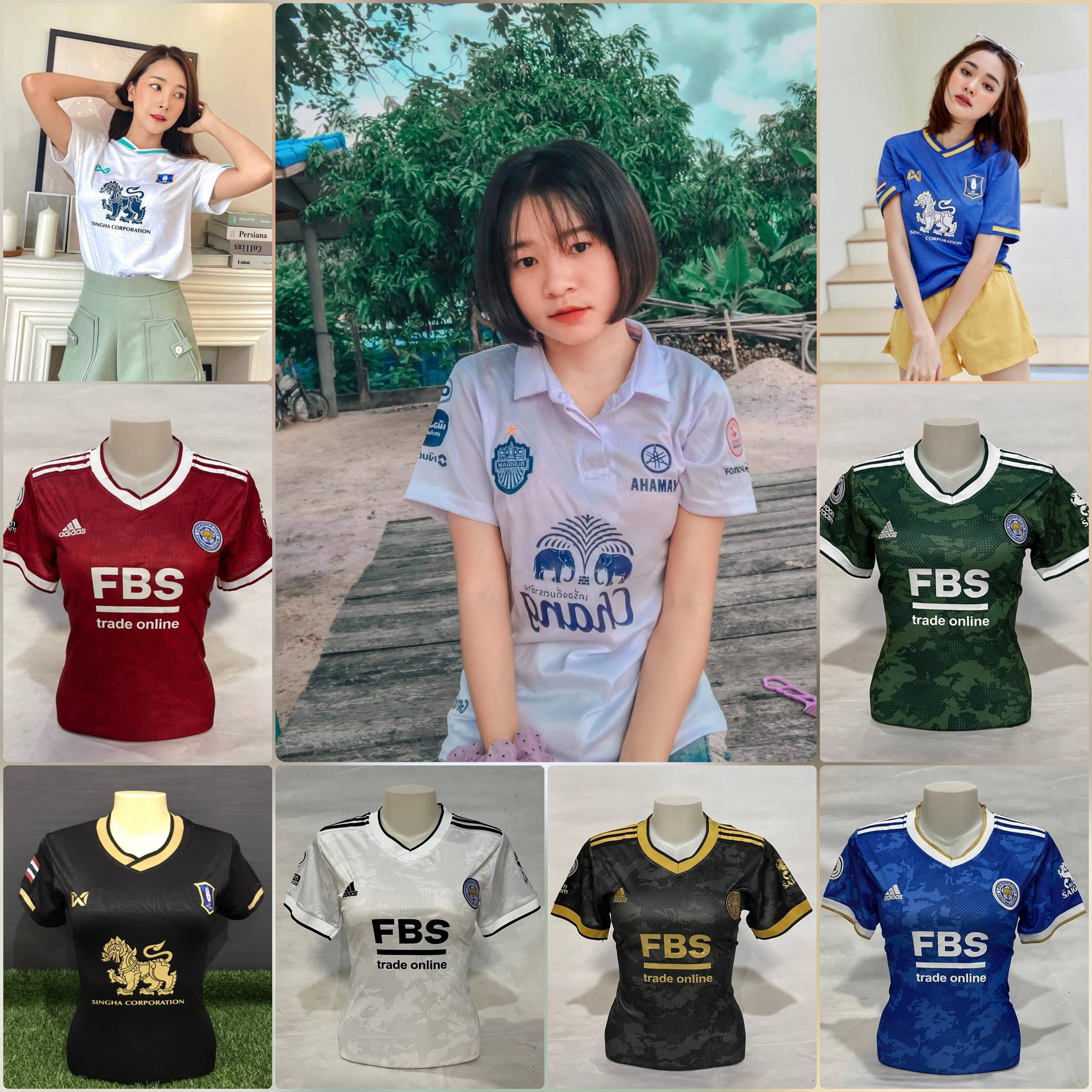 Thanapol Shops เสื้อกีฬาผู้หญิงฟรีไซส์รอบอก 32 ถึง 36