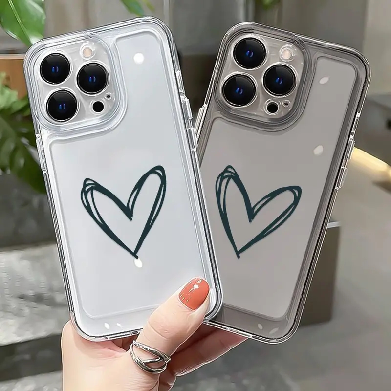 Ốp Điện Thoại TPU Mềm Trong Suốt Chống Sốc Nút Bấm Độc Đáo Cho IPhone 11 14 13 12 Pro Max XS X XR 7 + 8 6 6S Plus Sự Bảo Vệ