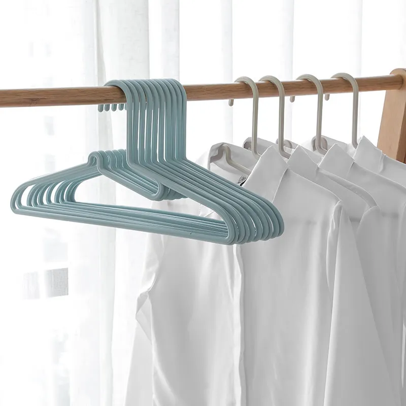 ไม้แขวนเสื้อ ไม้แขวนผ้า ไม้แขวนเสื้อพลาสติก Plastic Clothes Hanger 10 Pieces Per Pack ไม้แขวนเสื้อดำ ไม้แขวนเสื้อเด็ก ไม้แขวน
