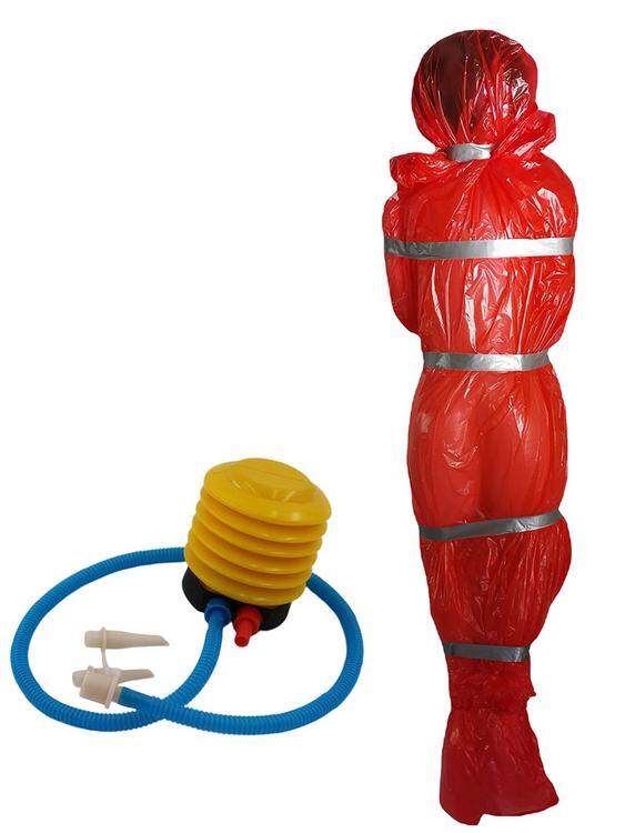 Dead Body Bag Halloween Prop Inflatable Dead Body Bag Prop with Pump