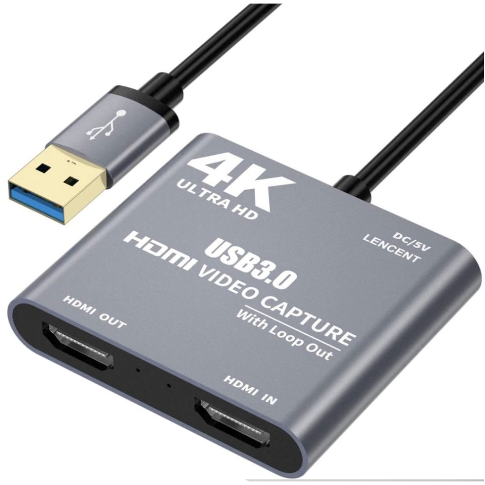 ลดราคา 4K 1080P USB 3.0ไปยังHDMI Video Audioเกมการ์ดจับLoop Full 1080P 60บันทึกผ่านDSLRกล้องวิดีโอ #สินค้าเพิ่มเติม แดปเตอร์ สายแปลงสายไฟ PCS Gold HDMI Extender