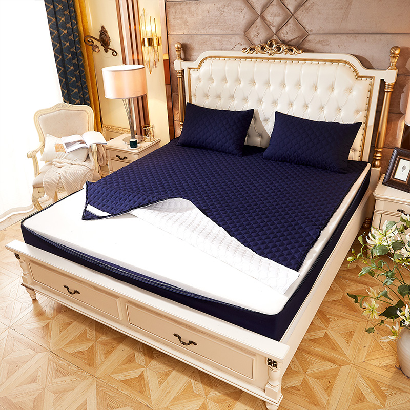 Thicken Quilted Mattress Cover With Zipper Waterproof Mattress Cover