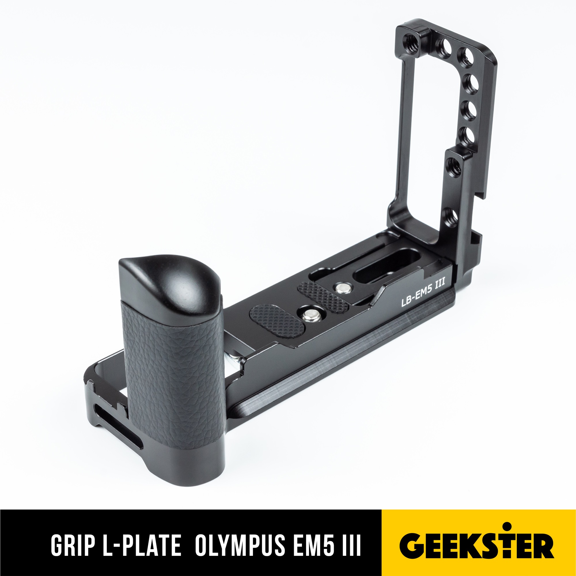 GRIP L-Plate กริป สำหรับกล้อง OLYMPUS EM5 MK3 / EM5 III ( L Plate EM5III / OMD EM5 MK.5 ) ( LPlate Olympus omd em5 mark iii ) ( เคสกล้อง ) ( Geekster )
