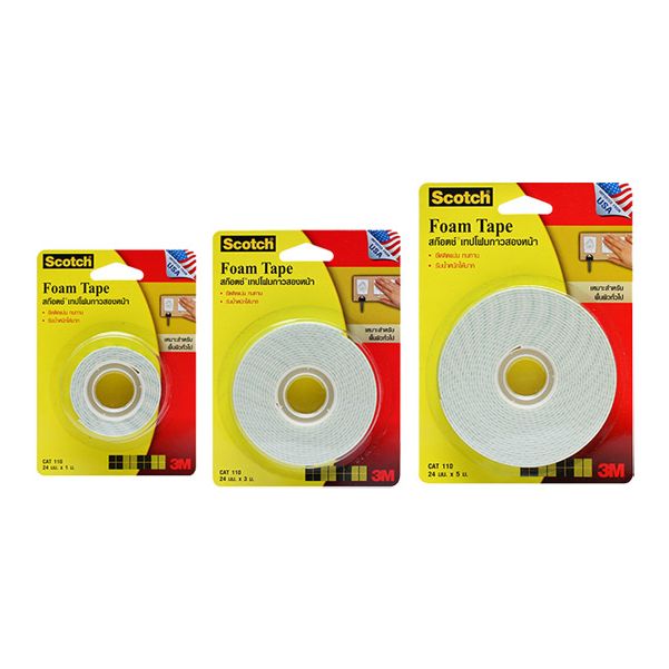 3M SCOTCH FOAM TAPE (24MM.X33M.) Lazada.co.th