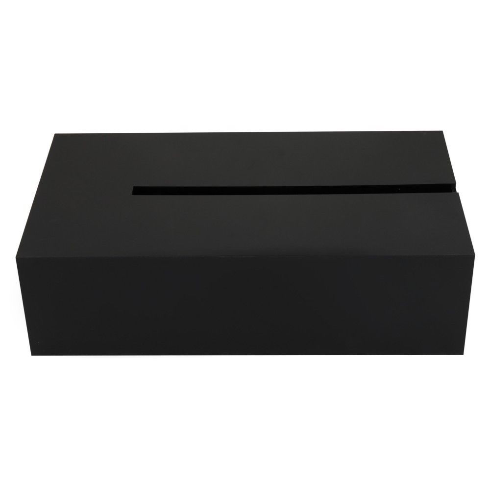 กล่องทิชชูแผ่นอะคริลิก KECH สีดำ HP