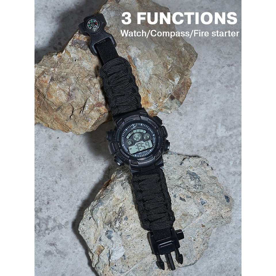 นาฬิกาข้อมือดิจิตอล นาฬิกาแฟชั่น นาฬิกาผู้ชาย นาฬิกา 3 Functions Digital Watch