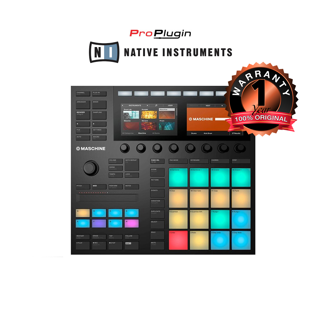 Native Instruments Maschine Mk3 Drum MIDI Controller เครื่องสร้างจังหวะ ทำบีท ทำเพลง (ProPlugin)