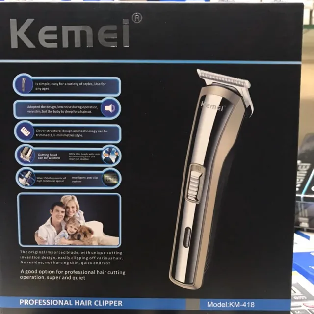 ❐  KEMEI No.KM-418 แบตเตอเลี่ยนตัดผม ปัตตาเลี่ยนตัดผม ปัตตาเลี่ยน โกน ตัด กัน โกนหนวด