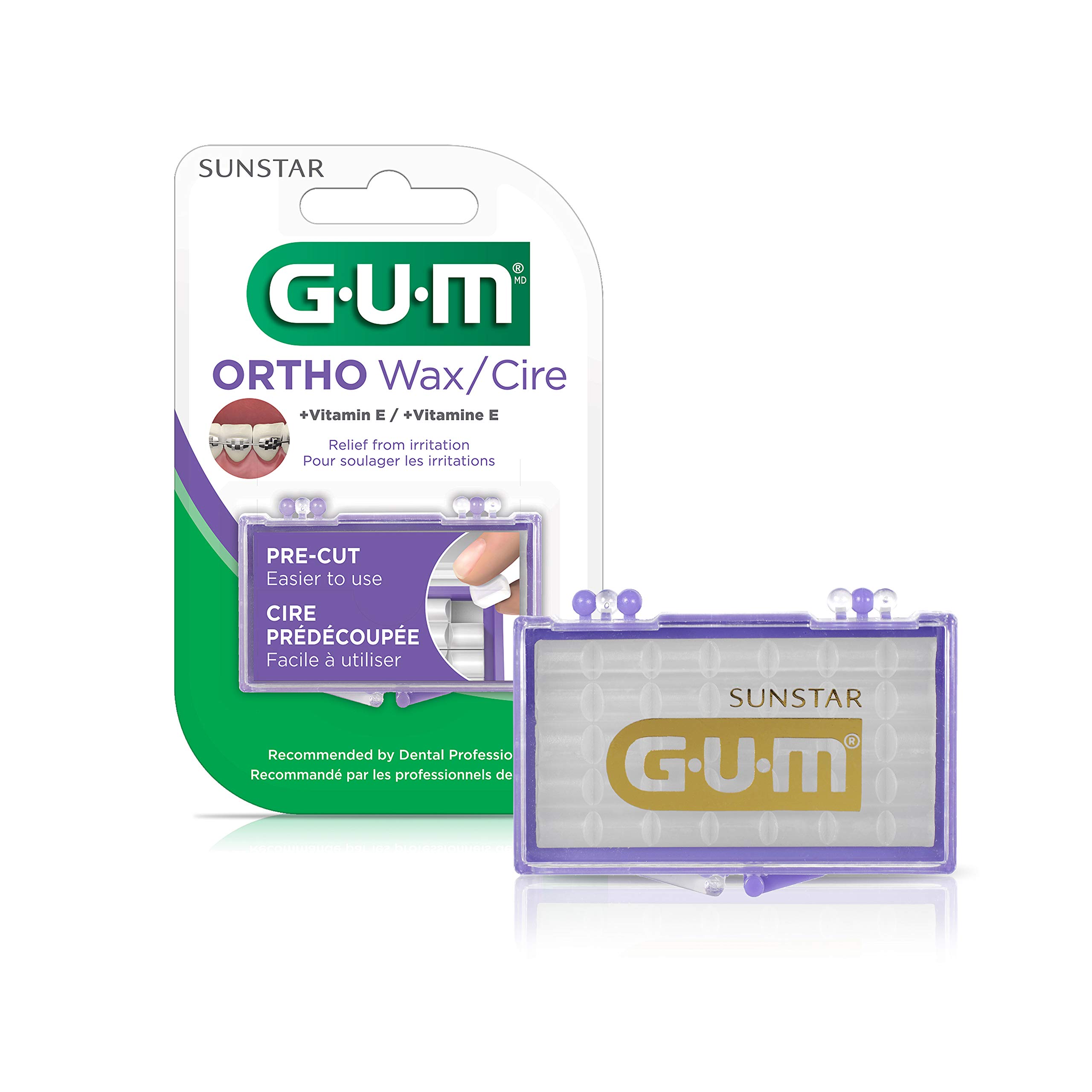Sunstar gum ortho wax/cire ซันสตาร์ กัม ขี้ผึ้งสำหรับคนจัดฟัน กลิ่น