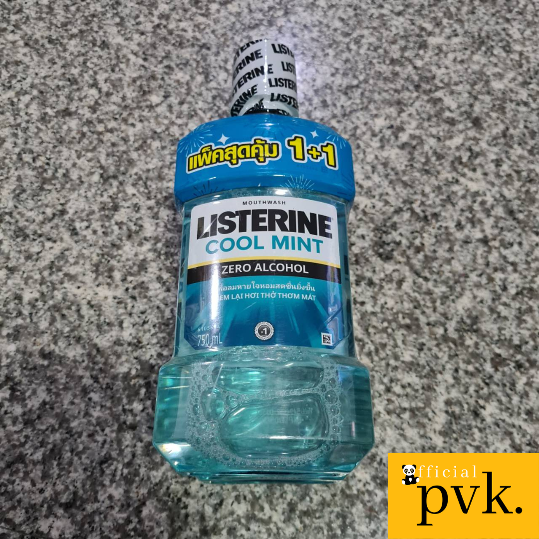 **แพคคู่ ส่งฟรี** ลิสเตอรีน น้ำยาบ้วนปาก Listerine Colgate Coolmint