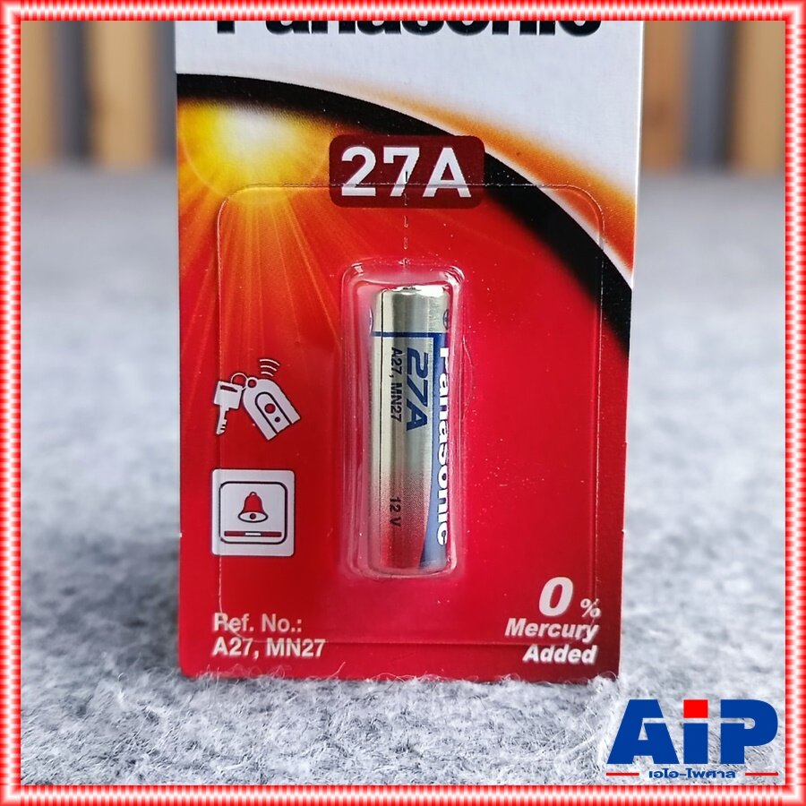 1ก้อน PANASONIC LRV27A ถ่าน27A ถ่านเบอร์27 ถ่าน battery ถ่านรีโมท27A ...