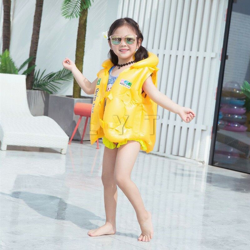 เสื้อชูชีพเด็ก เสื้อชูชีพเป่าลมสำหรับเด็ก  ป้องกันการจมน้ำ ห่วงยาง อุปกรณ์ว่ายน้ำ life jacket