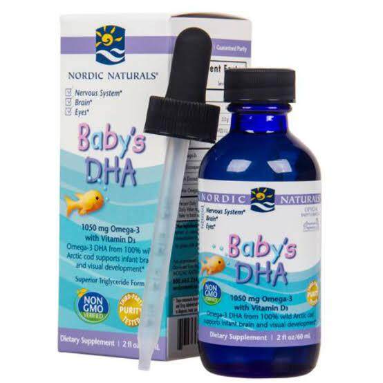 Nordic Naturals Baby's DHA with Vitamin D3 (60 ml) น้ำมันปลาสำหรับเด็กทารก อายุ 0-3 ขวบ